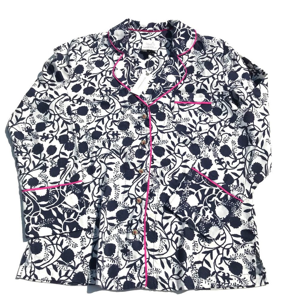 NWT Anthropologie Sweet Dreams flannel PJ top, collab with Cornelia O'Donovan